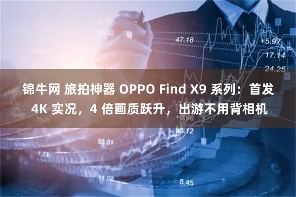 锦牛网 旅拍神器 OPPO Find X9 系列：首发 4K 实况，4 倍画质跃升，出游不用背相机
