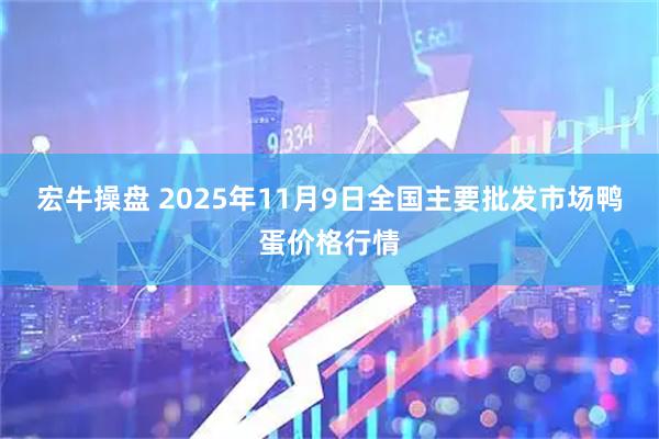 宏牛操盘 2025年11月9日全国主要批发市场鸭蛋价格行情